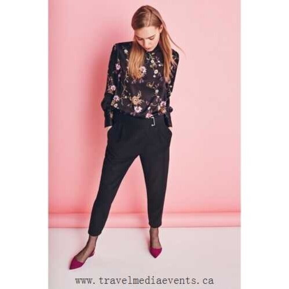 B.Young women's Work Pants Cross Over Black Size 36 $115